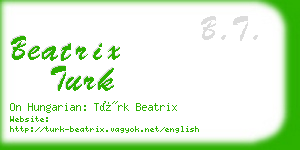 beatrix turk business card